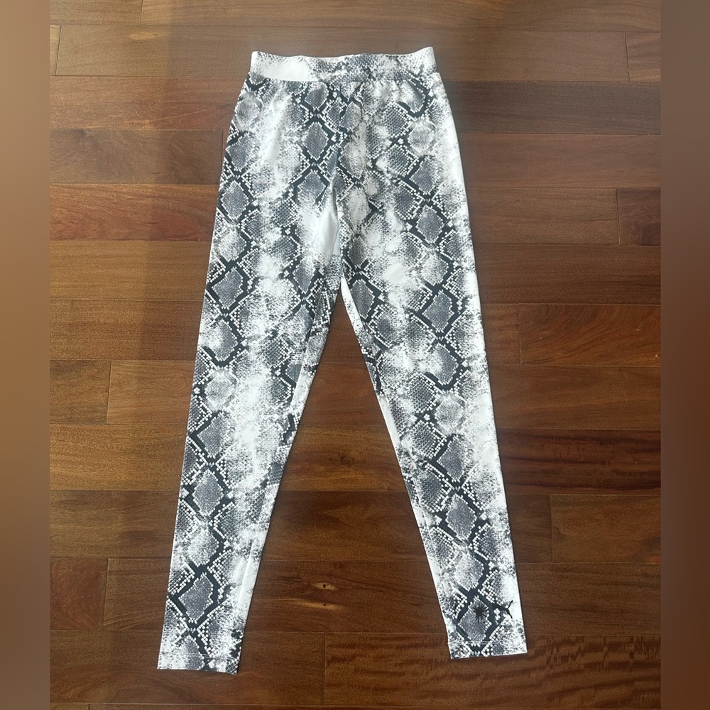 Puma Black and White Snake Print Leggings
